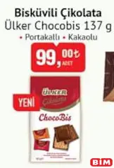 ÜLKER CHOCOBİS BİSKÜVİLİ ÇİKOLATA 137 G